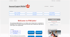Desktop Screenshot of personalsupportworkerjobs.ca